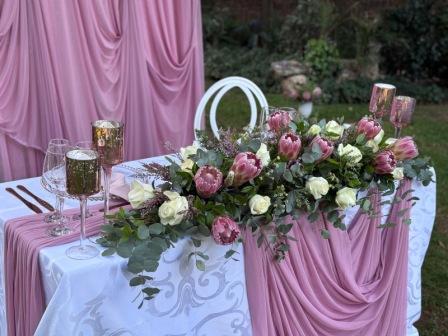 flower wedding reception main table1b