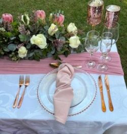 flower wedding reception decor table ware3b