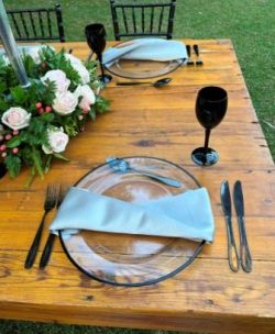 flower wedding reception decor table ware4b